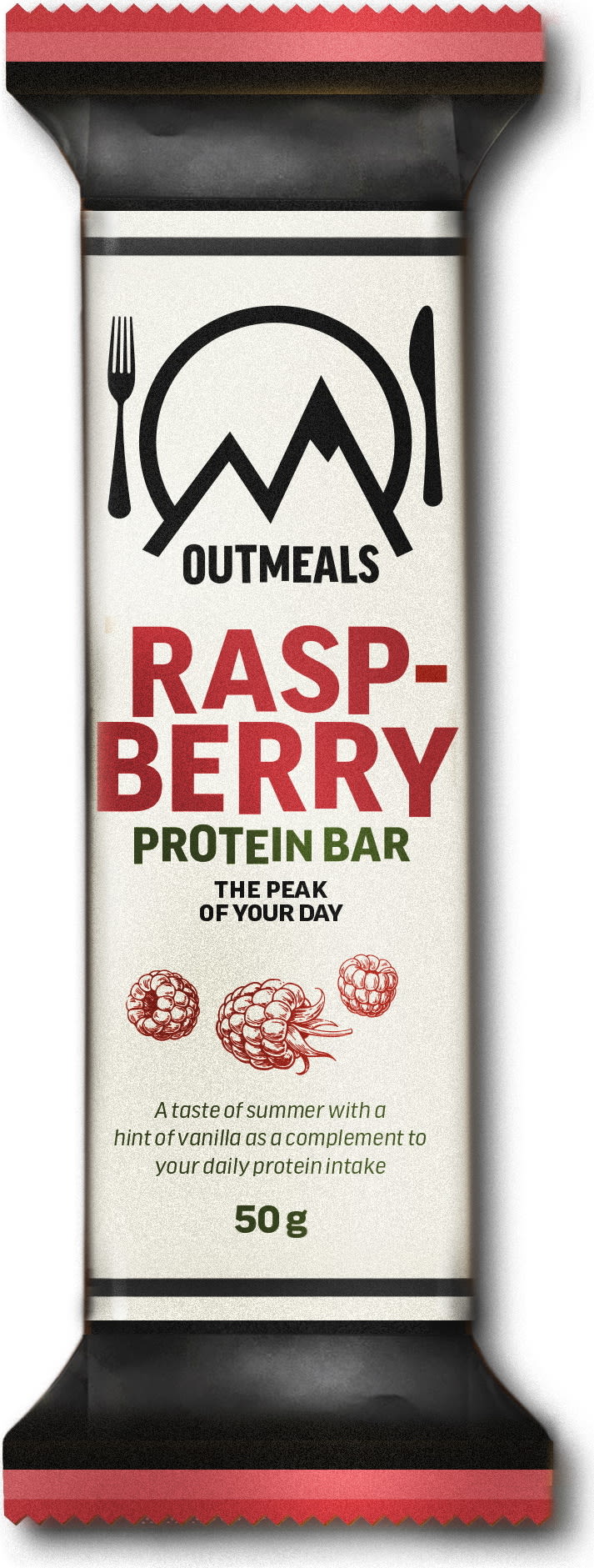 Köp Outmeals Protein Bar Raspberry hos Outnorth