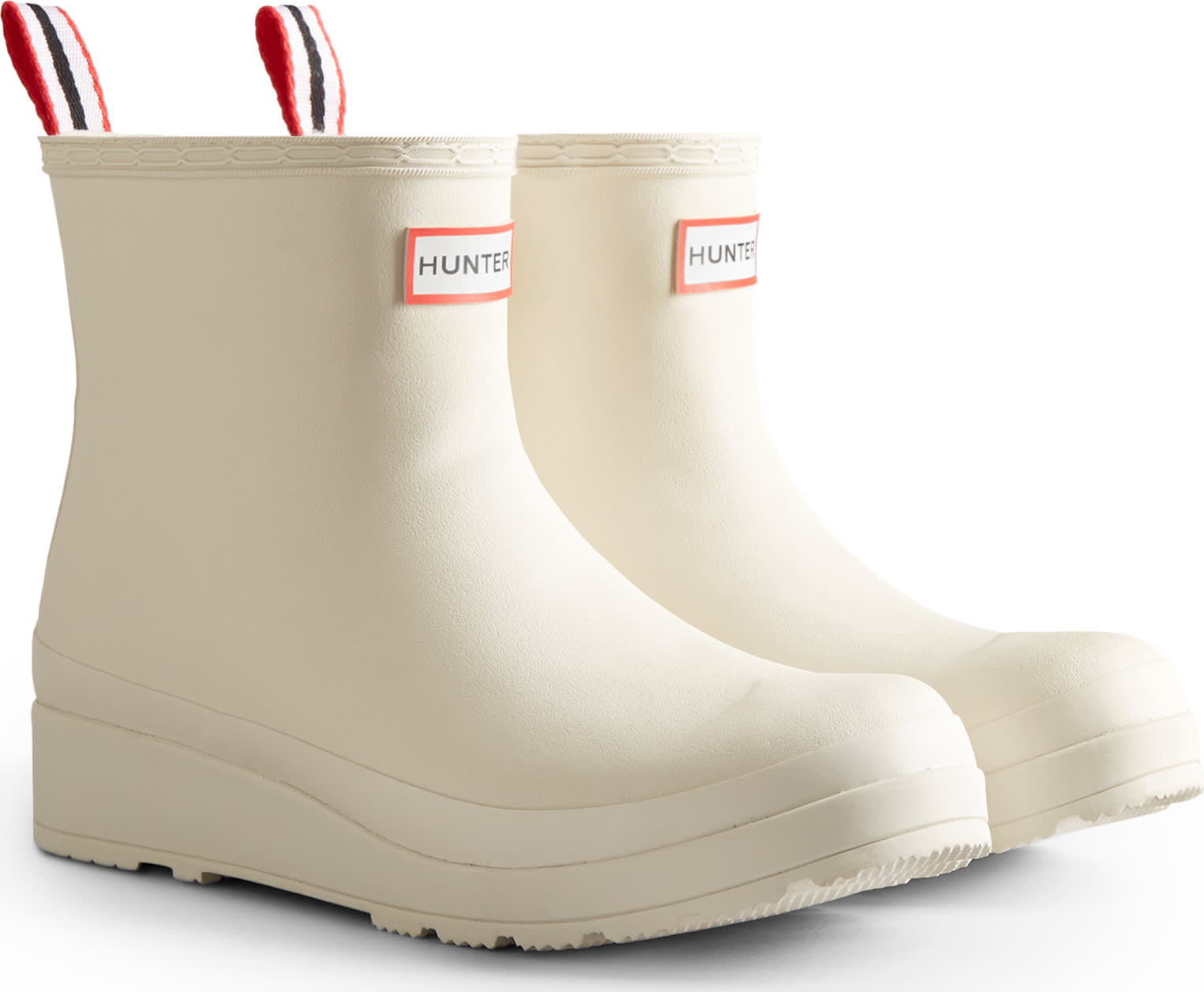 HUNTER Women s Play Vegan Shearling Insulated Short Wellington Boots 