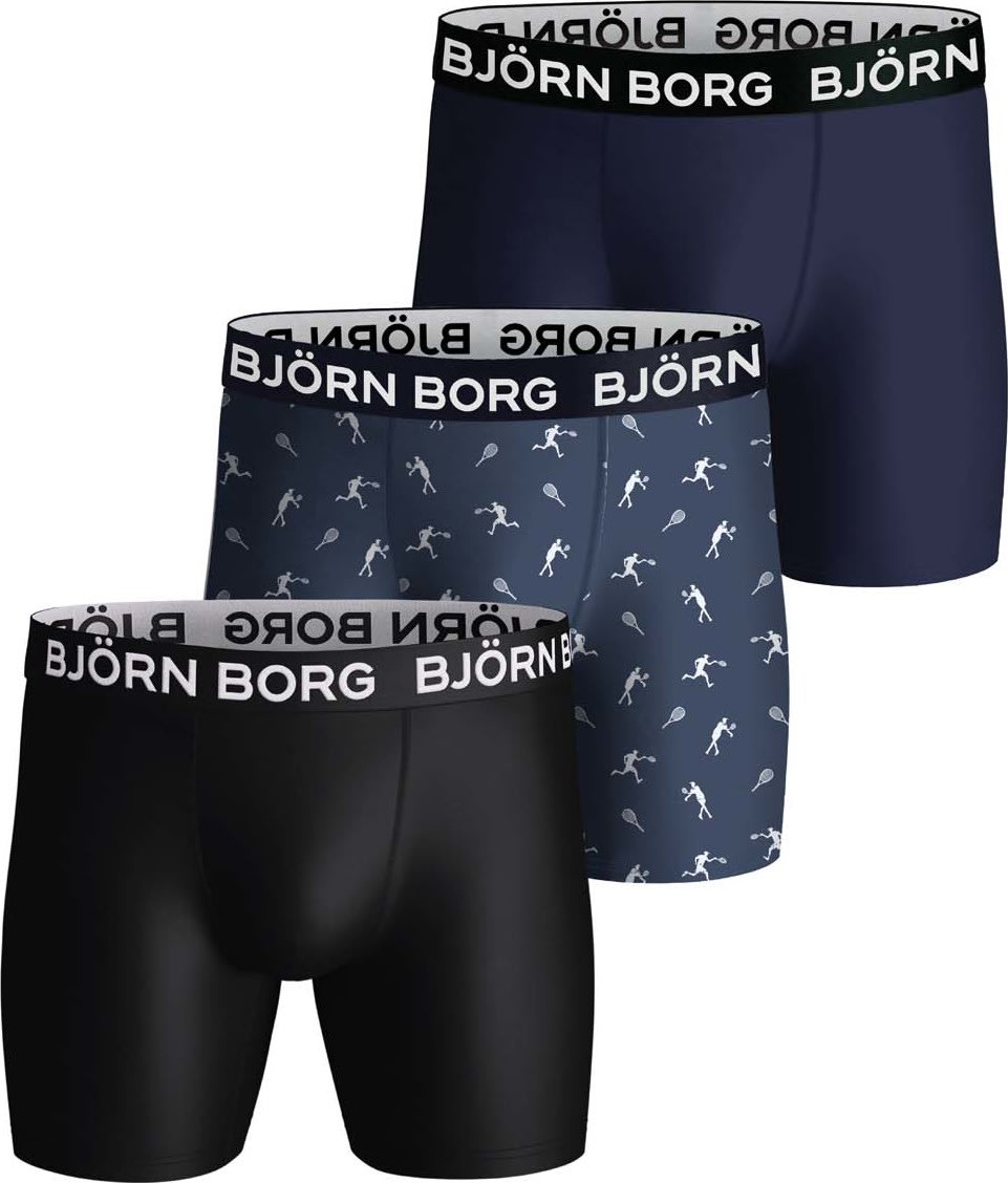 Statistisk dome slap af Køb Björn Borg Men's Performance Boxer 3p fra Outnorth