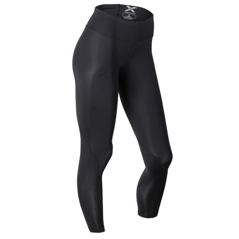 2Xu Mid-Rise Compression Tights Women Black/Dotted Black