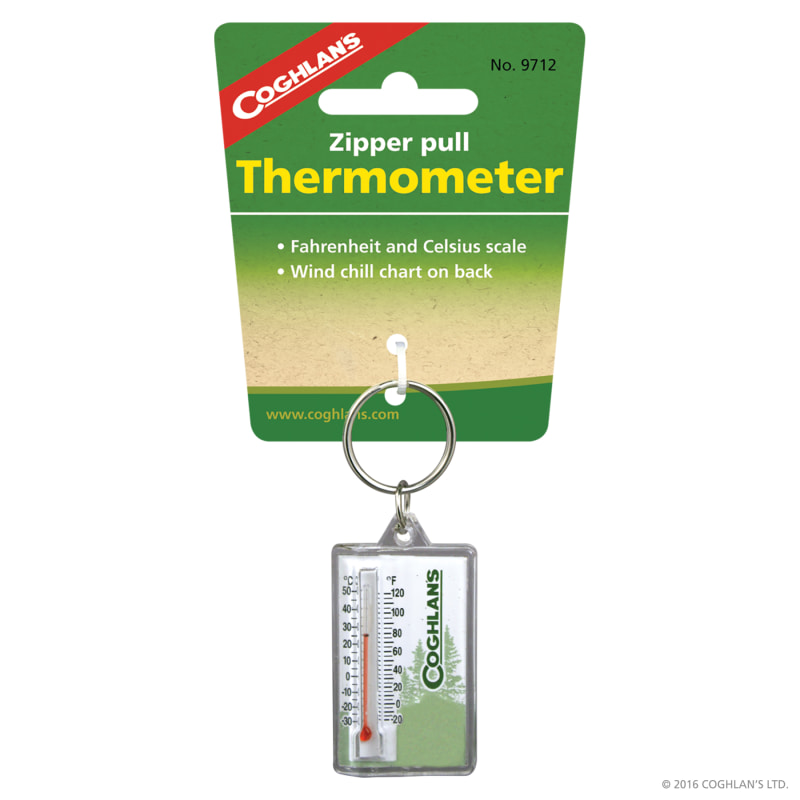 Coghlans Zipper Pull Thermometer Nocolour