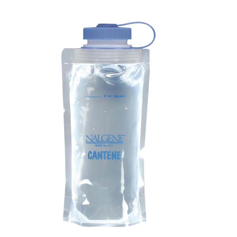 Nalgene Flexible Water Container Cantene 1L Clear/Blue