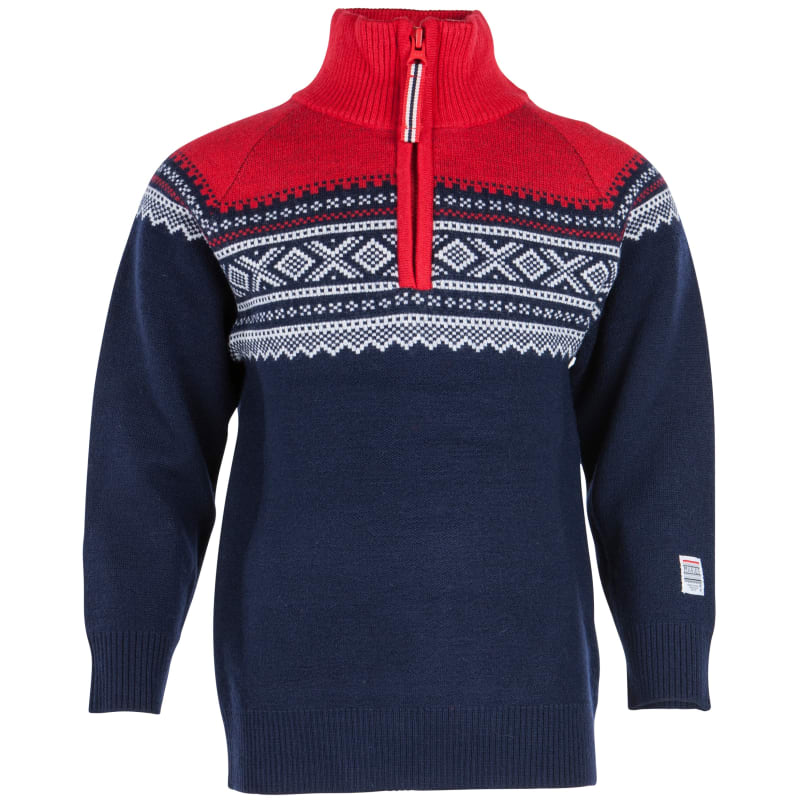 Marius Kids Kids’ Wool Sweater with Zip Navy