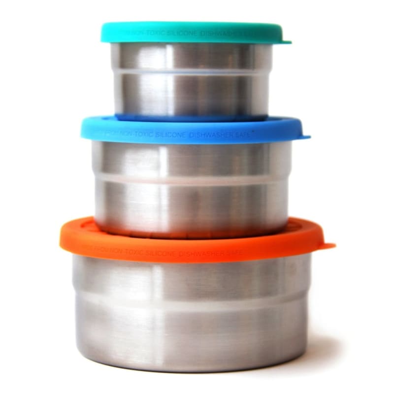 Ecolunchbox Seal Cup Trio Mix Turquoise/Orange/Blue