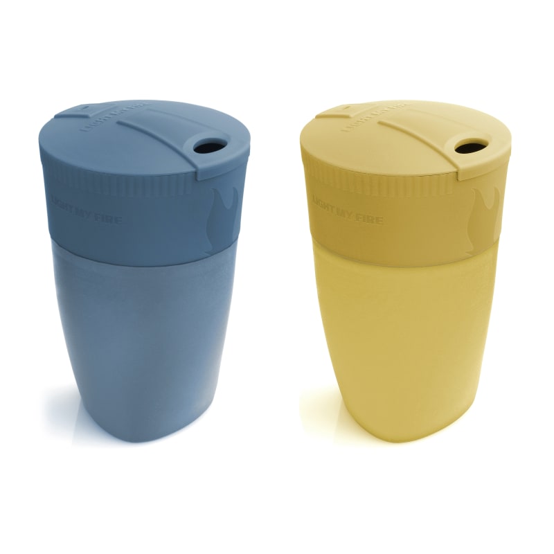 Light My Fire Pack-up-cup Bio 2-pack Musty Yellow/Hazy Blue