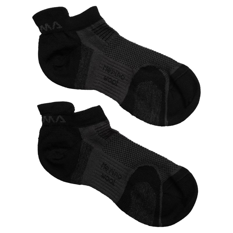 aclima Ankle Socks 2-Pack Jet Black