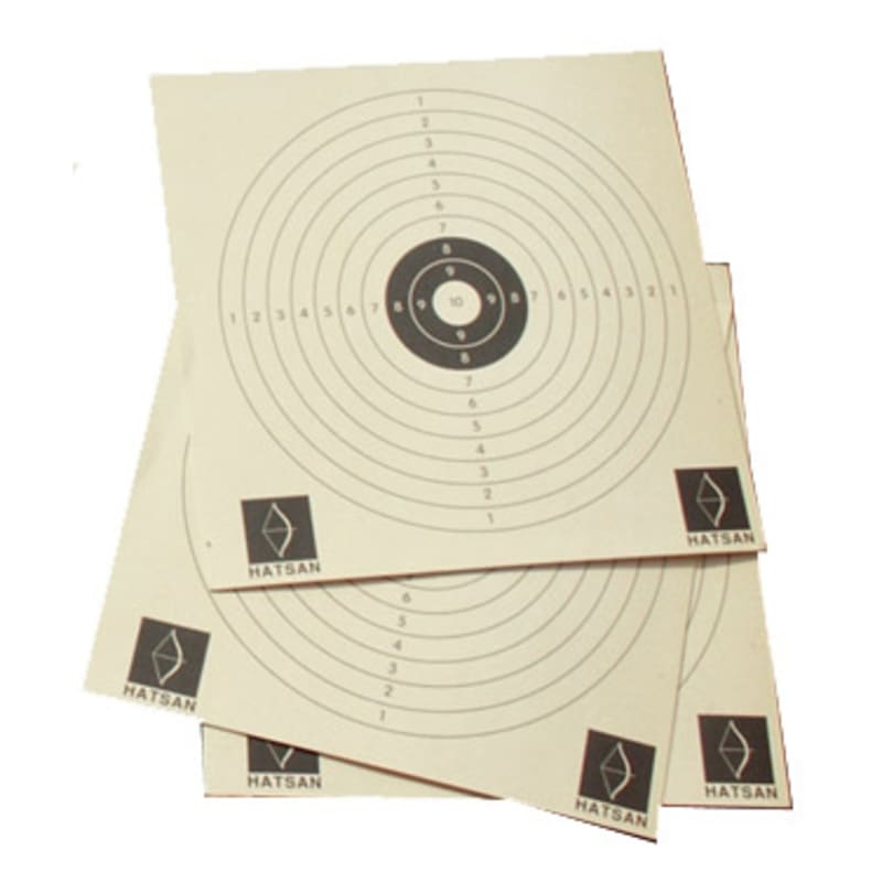 Hatsan Paper Target 10-rings 14×14 cm White