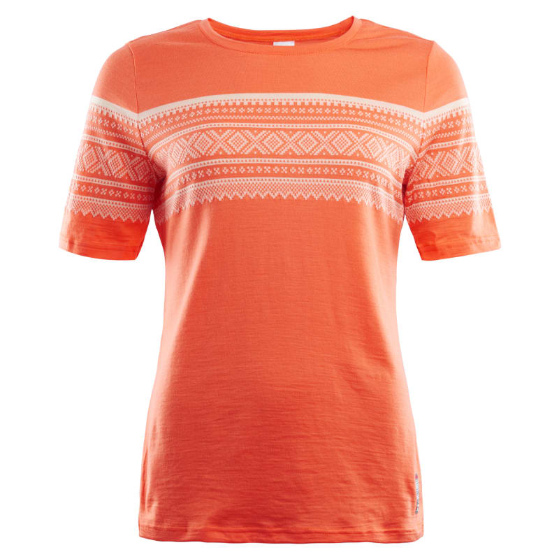 aclima DesignWool Marius T-Shirt Women Coral Rose