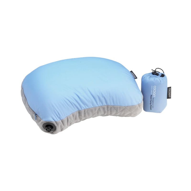 Cocoon Air Core Pillow Hood/Camp Ultralight Light-blue/Grey