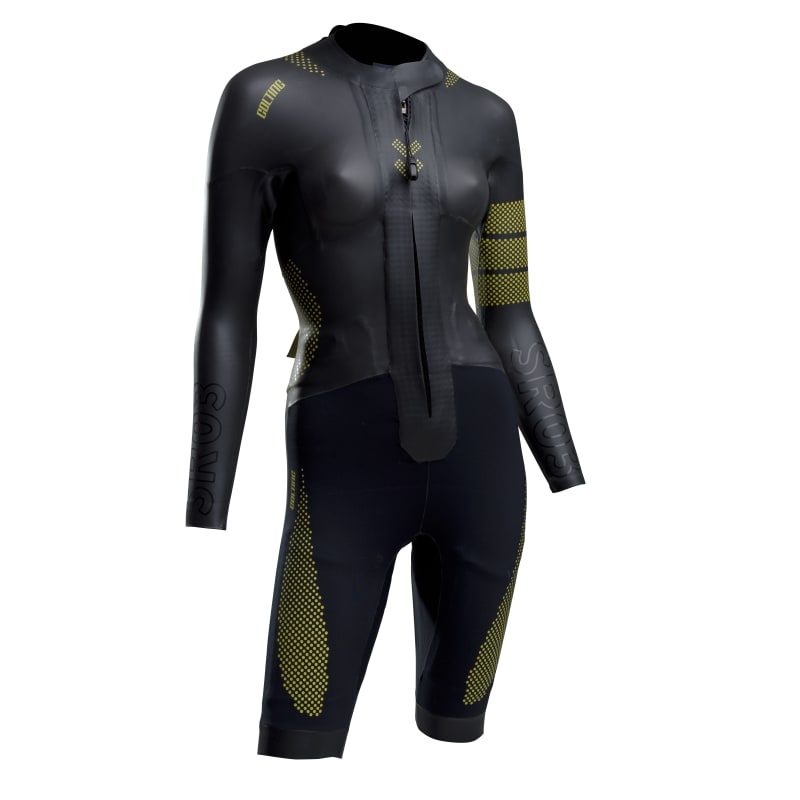 Colting Wetsuits Women’s Swimrun Wetsuit Sr03 Black/Yellow