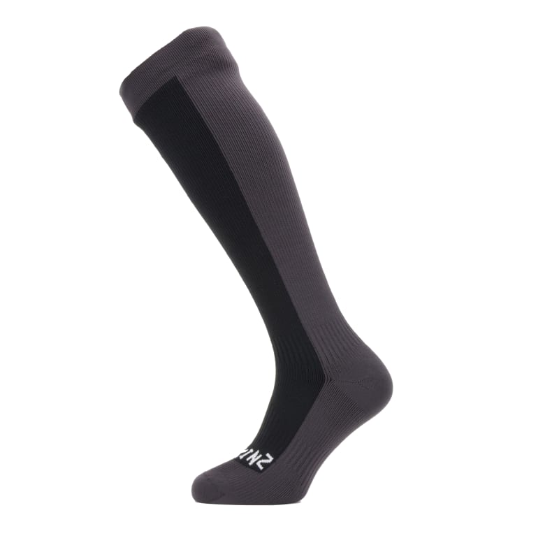 SealSkinz Waterproof Cold Weather Knee Length Sock Black/Grey