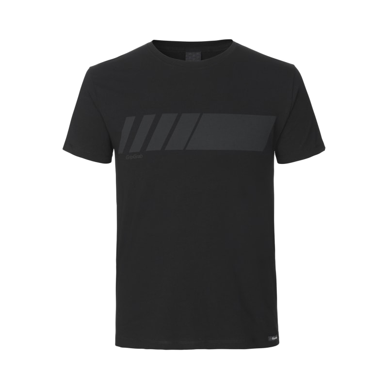 GripGrab Racing Stripe Short Sleeve T-Shirt Black