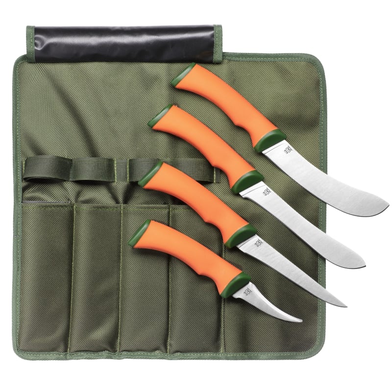 ØYO Hunting Knives 4 Psc Green/Orange