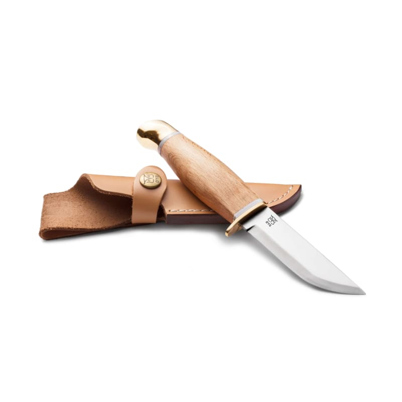 ØYO Jotunheimen Knife W/Leather Sheath Olive/Beige