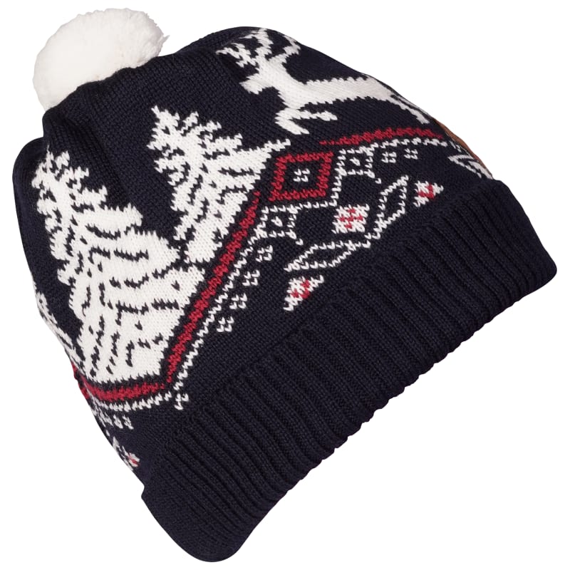 Dale of Norway Dale Christmas Kids’ Hat Navy/White/Raspberry