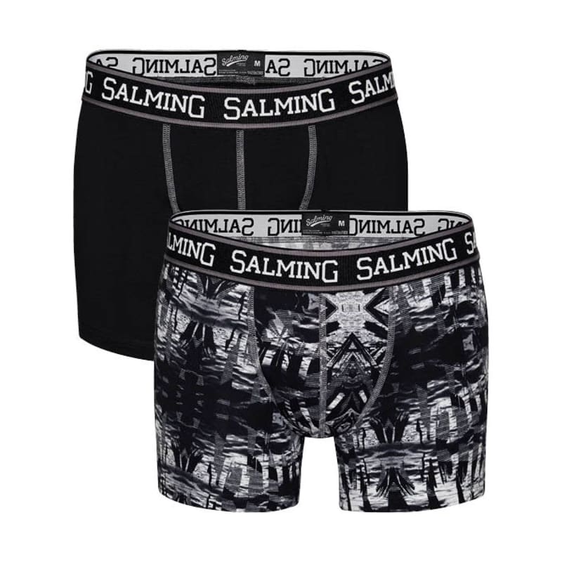 Salming Stone 2-pack Long Boxer Black/Grey
