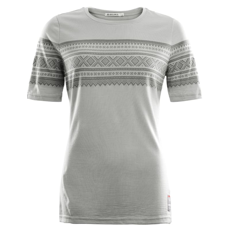 aclima DesignWool Marius T-Shirt Women Paloma Grey/Castle Rock