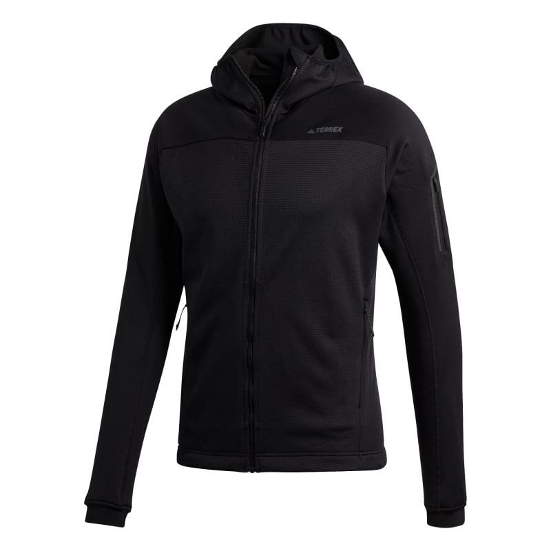 Adidas Men’s Stockhorn Hooded Fleece Jacket Black
