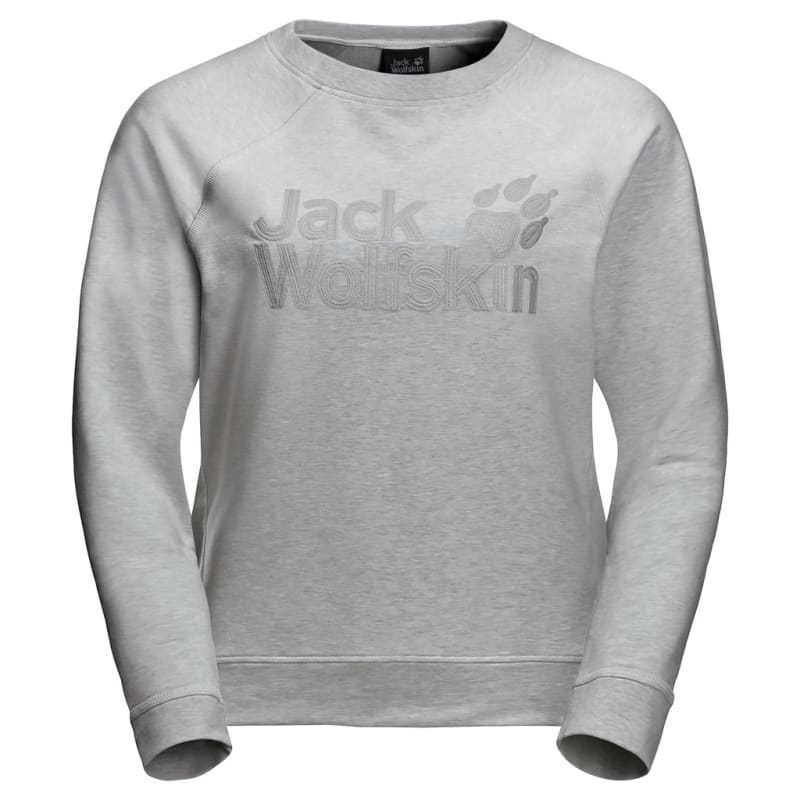 Jack Wolfskin Women’s Logo Sweatshirt Light Grey