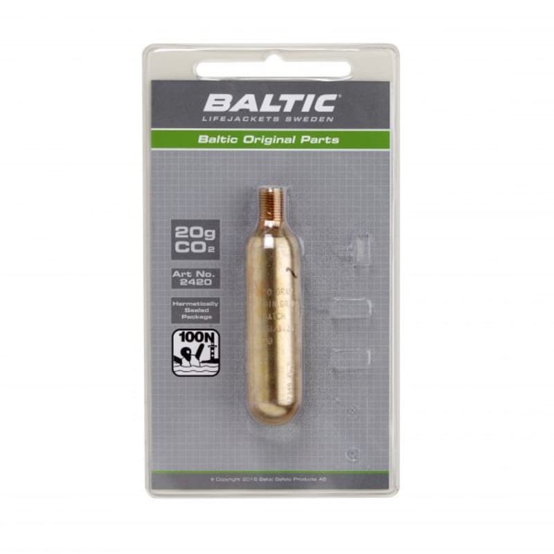 Baltic Co2-patron 20g with safty indicators