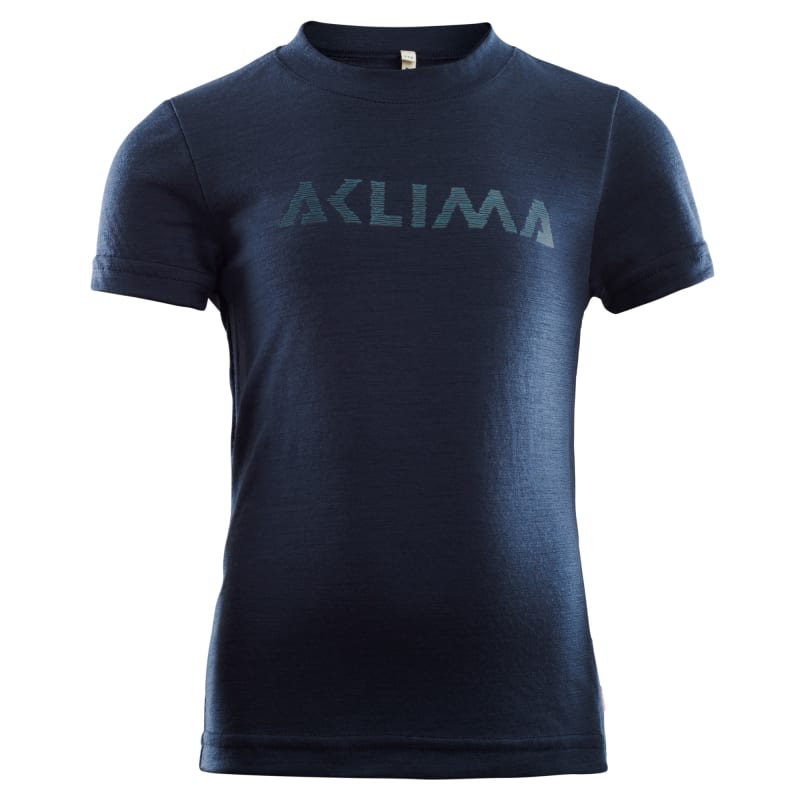 aclima LightWool T-shirt Children Navy Blazer