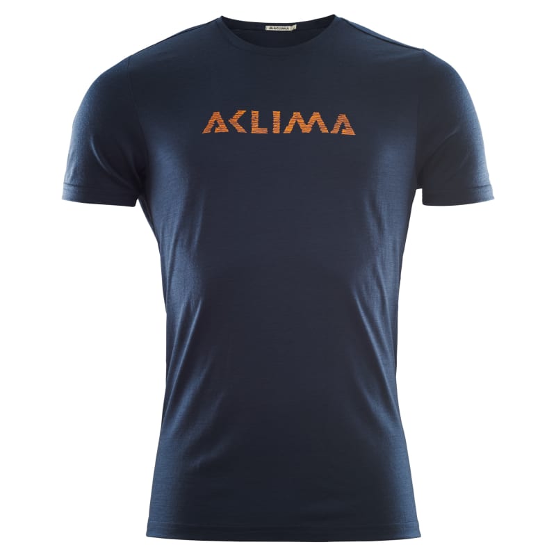 aclima LightWool T-shirt Logo Man Navy Blazer