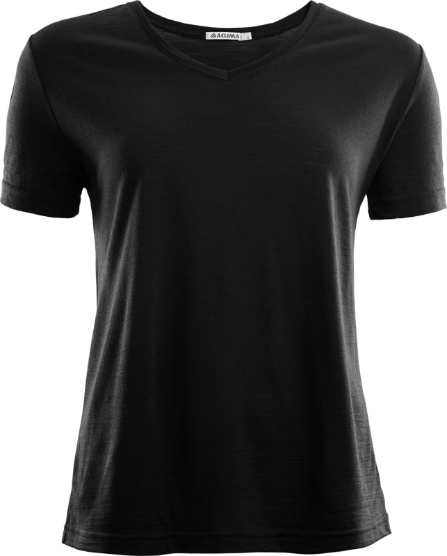 aclima LightWool T-shirt Loose Fit Women Jet Black