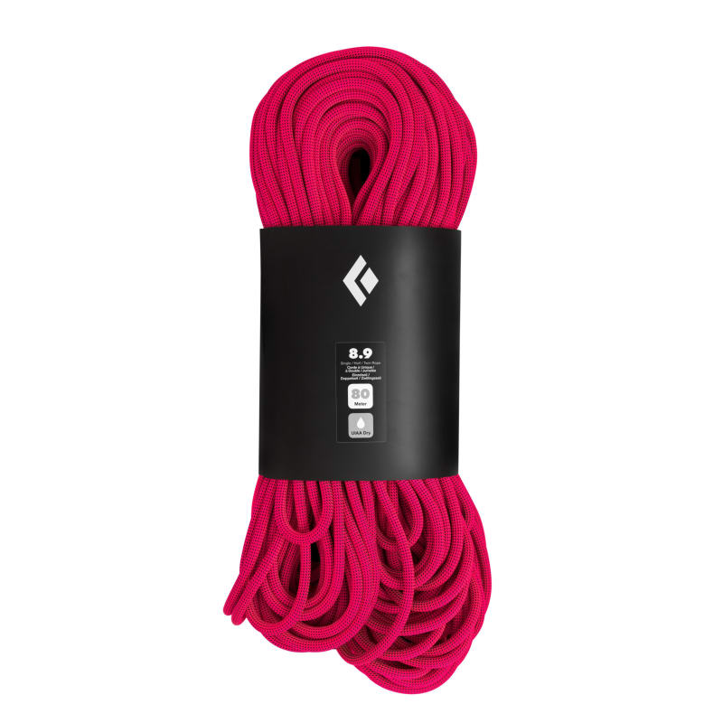 Black Diamond 8.9 Dry Climbing Rope Ultra Pink