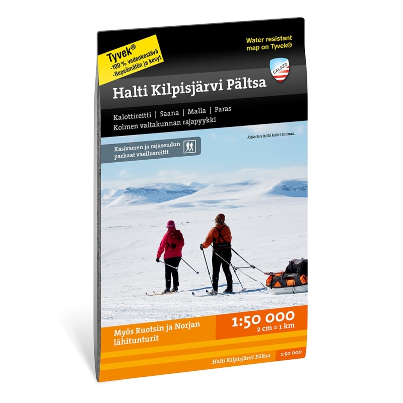 Calazo förlag Halti Kilpisjärvi Pältsa 1:50.000