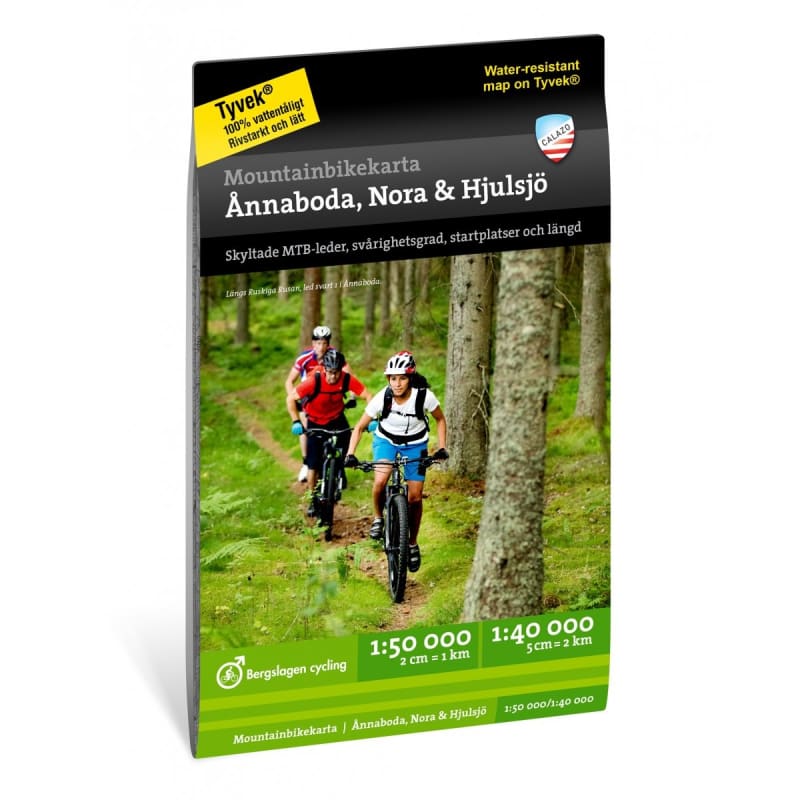 Calazo förlag Mountainbikekarta: Ånnaboda Nora & Hjulsjö NoColour