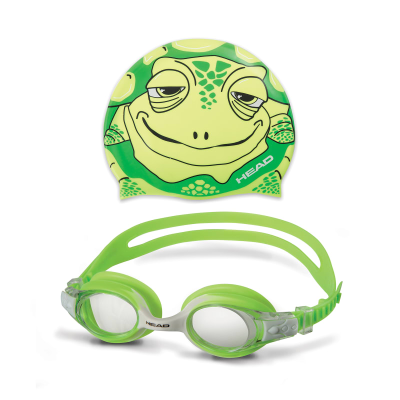Head Meteor Character Set Jr Goggle Lime/Green