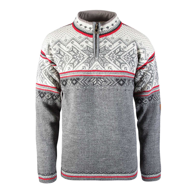 Dale of Norway Vail Unisex Sweater Smoke/Raspberry/Off White