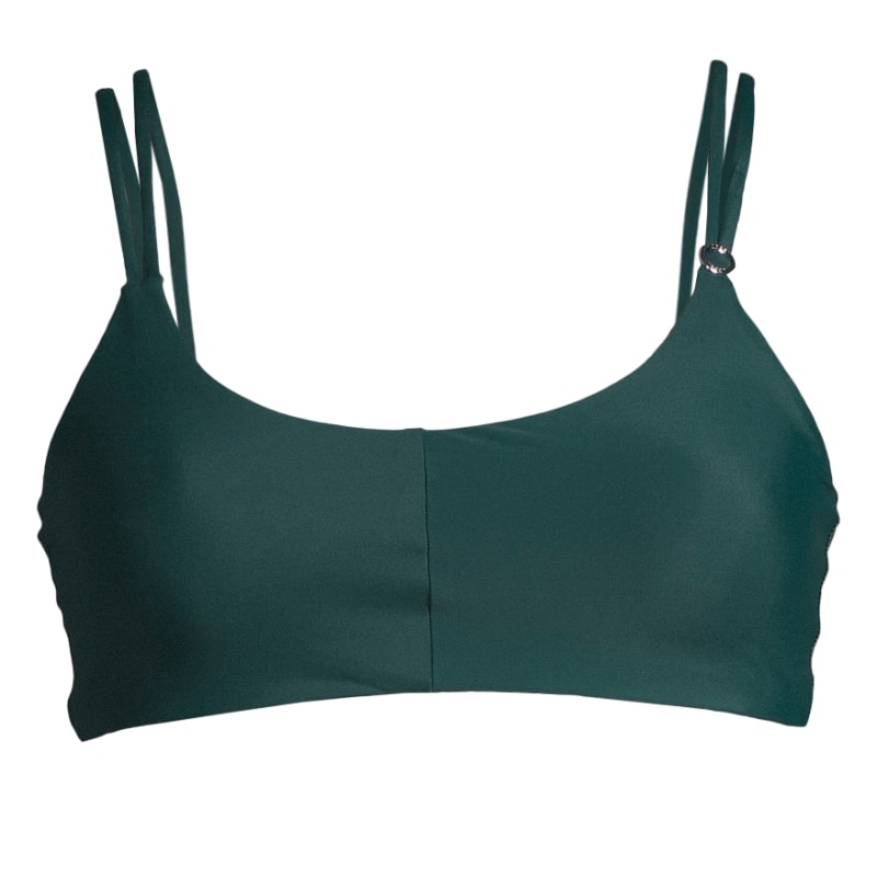 CASALL Women’s Strap Bikini Top Dark Turning Green