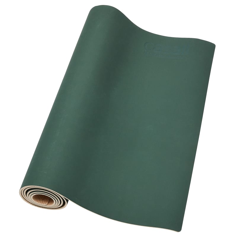CASALL ECO Yoga Mat Grip & Bamboo 4 mm Green/Natural