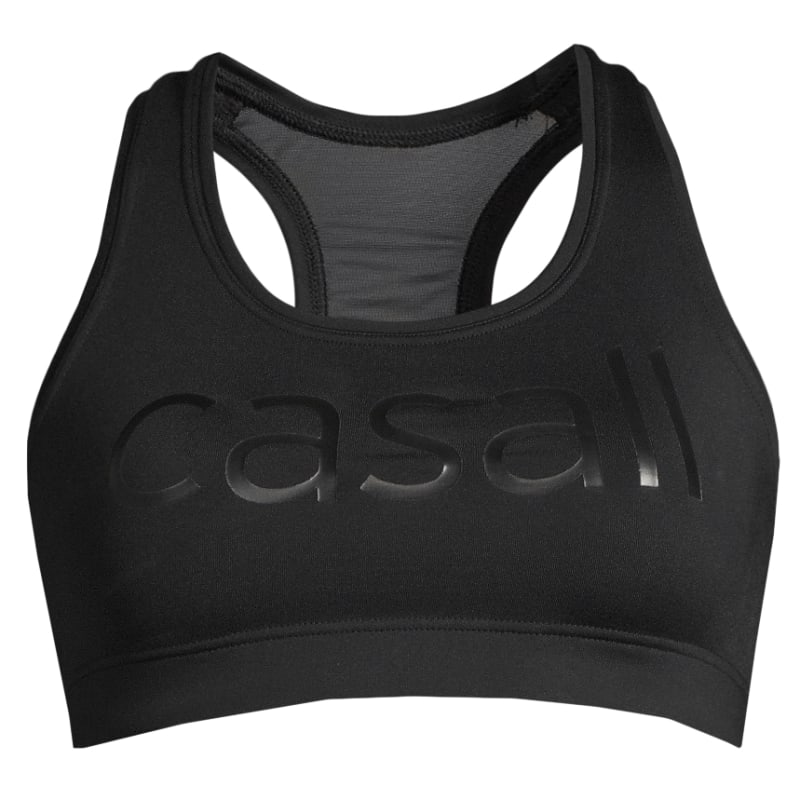 CASALL Women’s Iconic Wool Sports Bra Black Logo