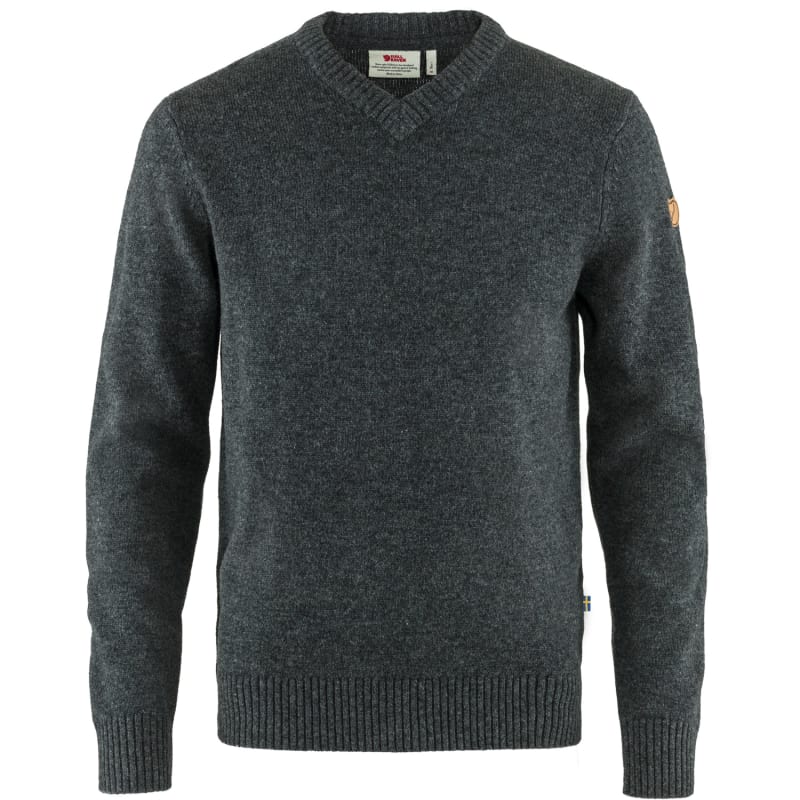 Fjällräven Men’s Övik V-neck Sweater Dark Grey