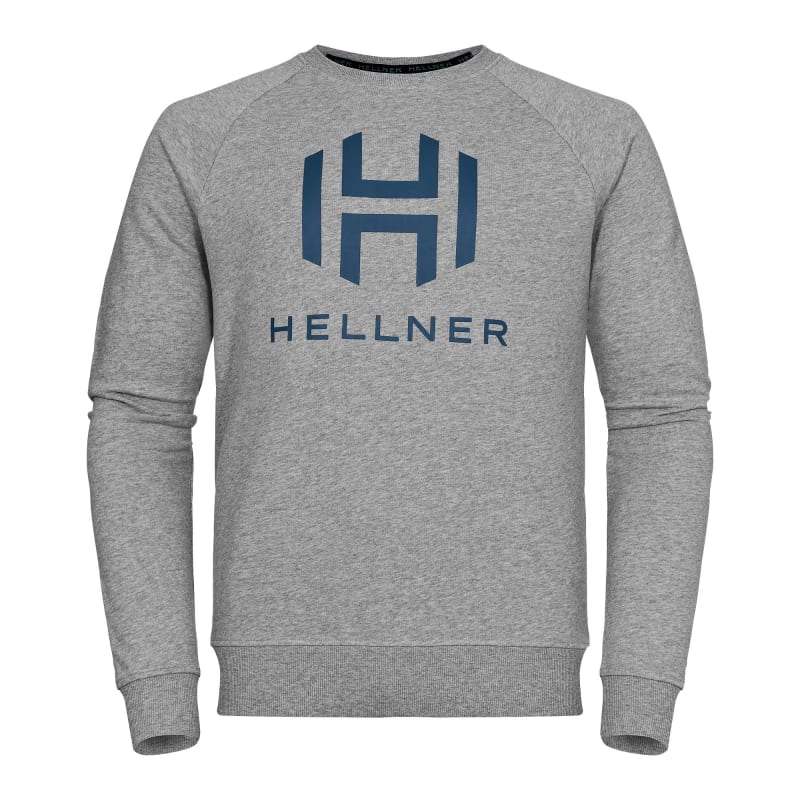Hellner Logo Sweatshirt Men Grey Melange