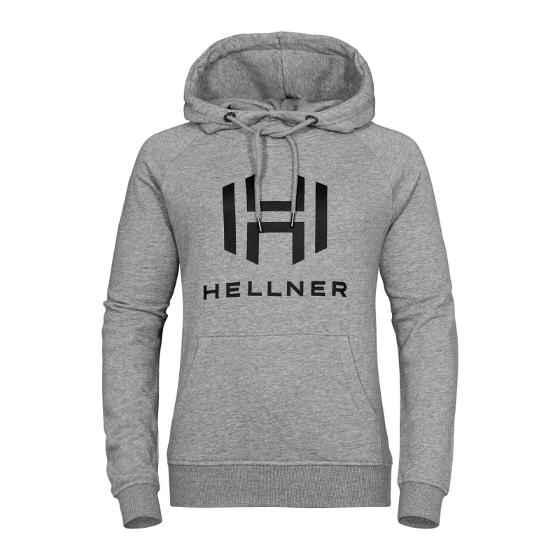 Hellner Logo Hoodie Women Grey Melange