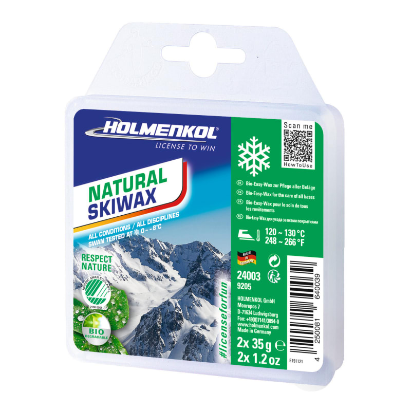Holmenkol Natural Skiwax 2x35g White