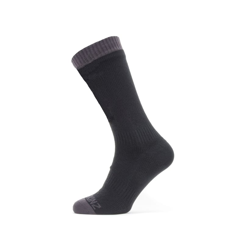 SealSkinz Waterproof Warm Weather Mid Length Sock Black/Grey