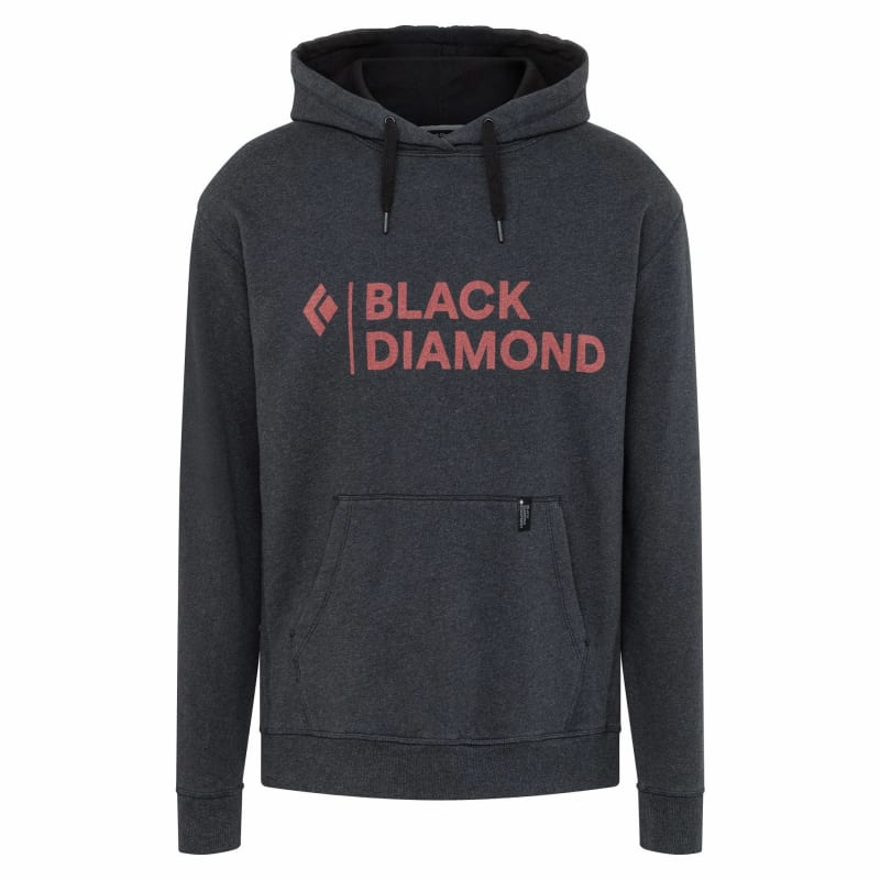 Black Diamond Men’s Stacked Logo Hoody Black Heather