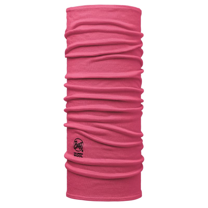 Buff Lightweight Merino Wool Tubular Junior Solid Wild Pink