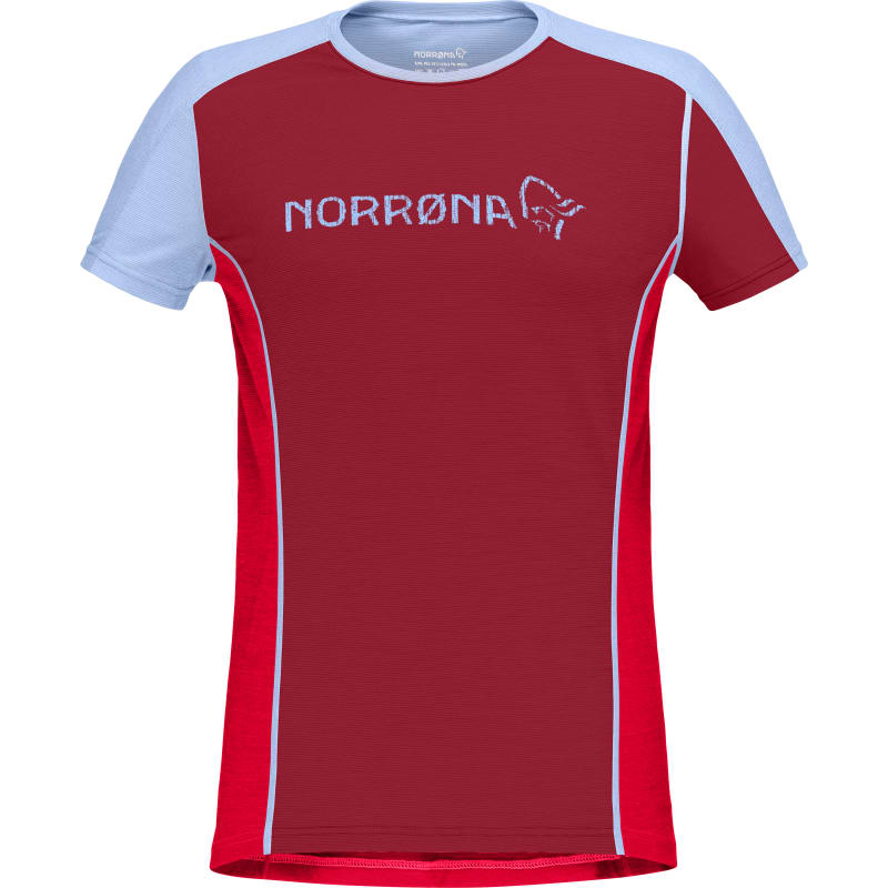 Norrøna Women’s Equaliser Merino T-shirt Rhubarb/True Red