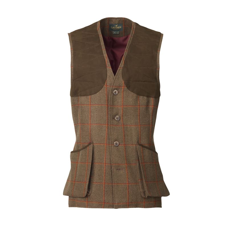 Laksen Clyde Leith Shooting Vest Tweed Pattern