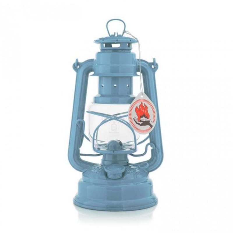 Feuerhand 276 Hurricane Lantern Pastel Blue