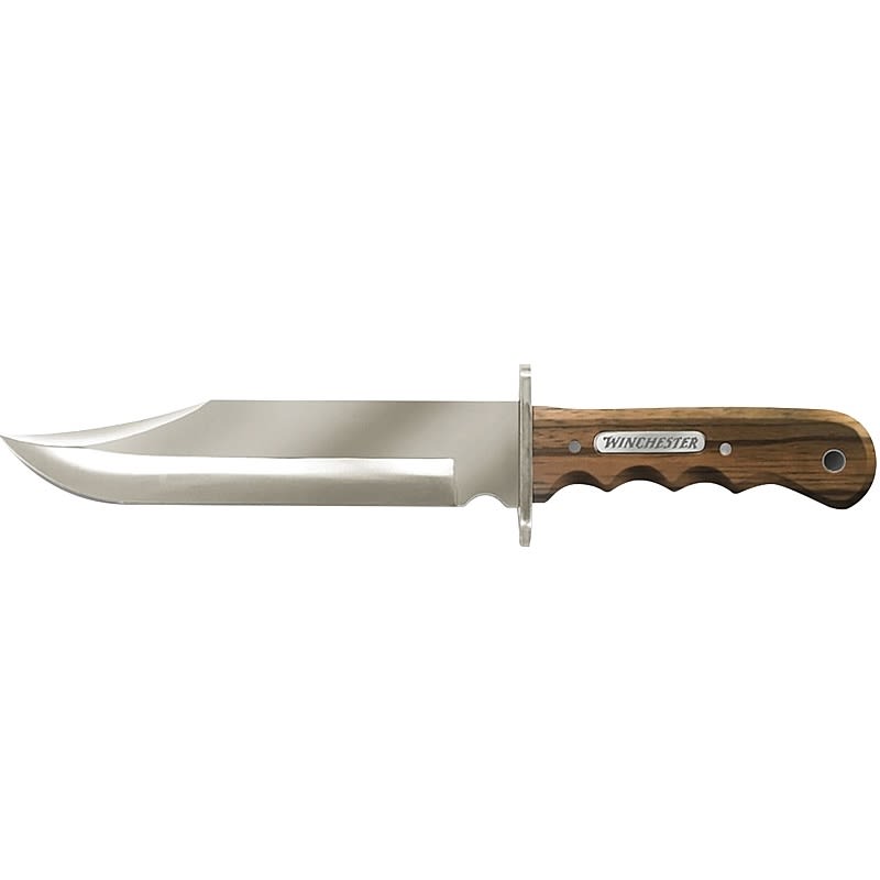 Winchester Double Barrel Bowie With Sheath Wood