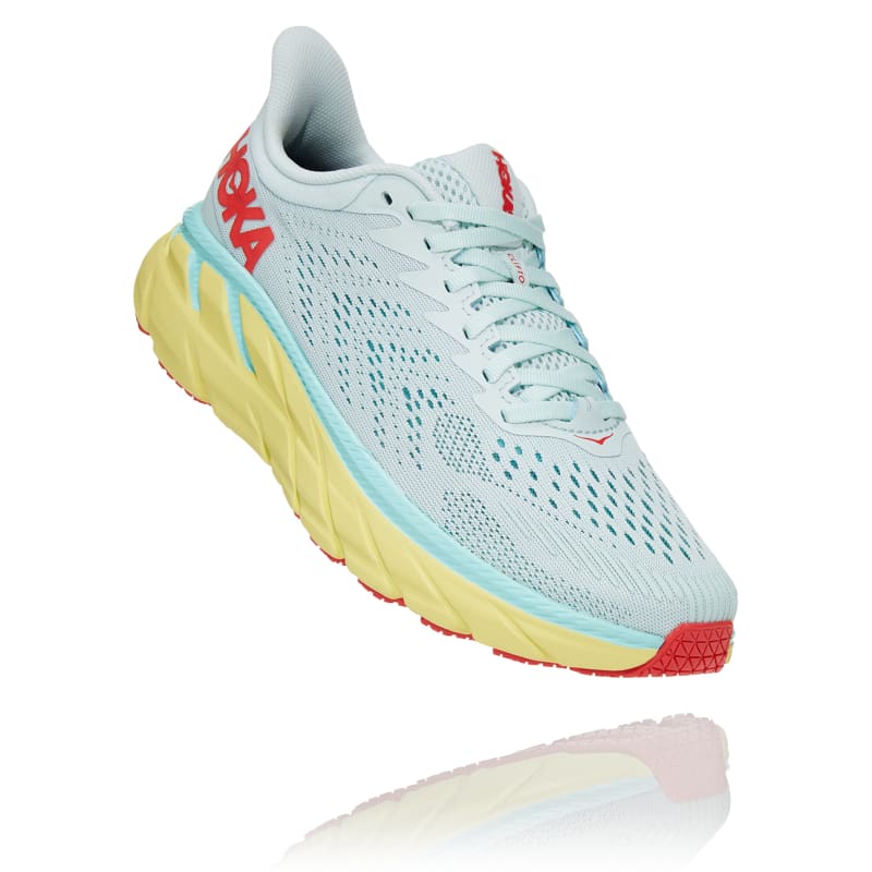 Hoka One One Women’s Clifton 7 Morning Mist/Hot Coral