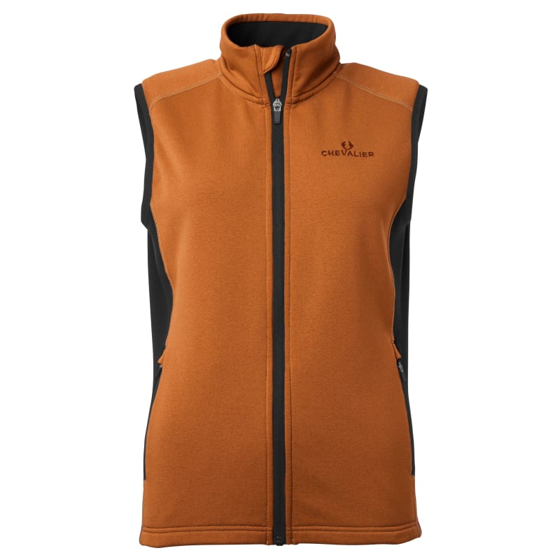 Chevalier Women’s Lenzie Fleece Vest Orange/Brown