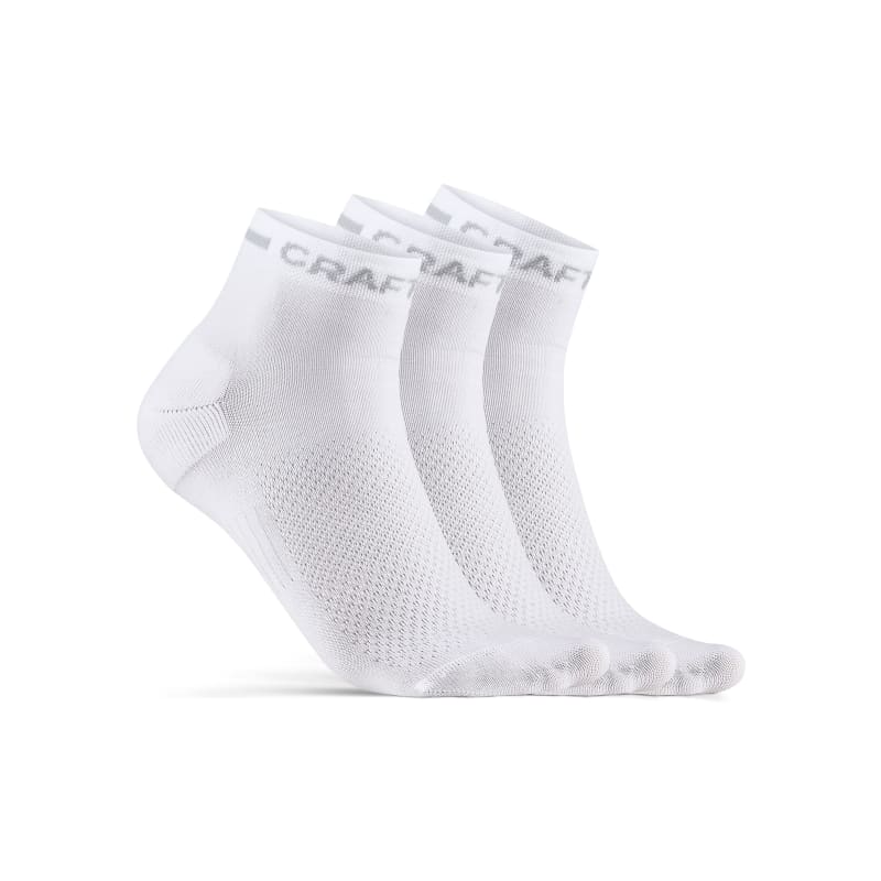 Craft Core Dry Mid Sock 3-pack White