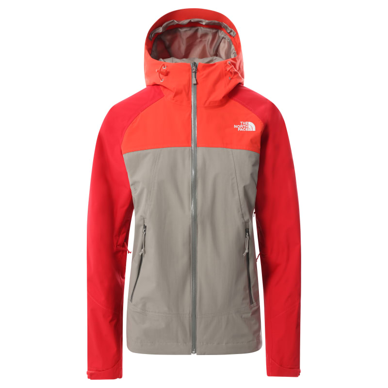 The North Face Women’s Stratos Jacket Mineral Grey/Flare/Horizon Red